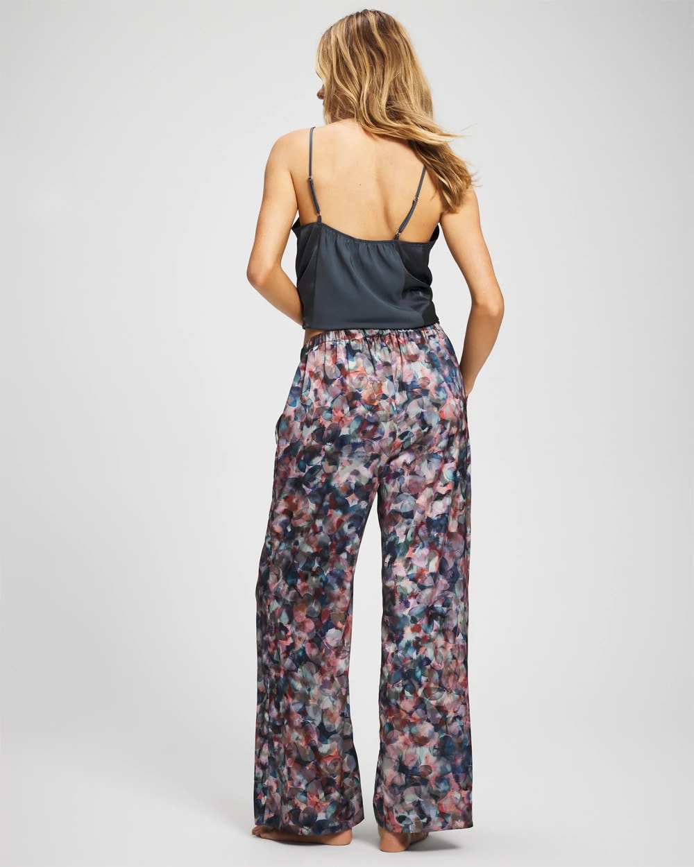 Soma / Piped Pajama Pant PETAL MOSAIC PETROL