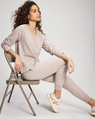 Soma / Essential Terry Crewneck Sweatshirt HEATHER MINK