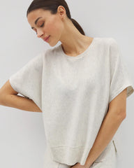 Soma / Dolman Sweater Top HEATHER CRYSTAL