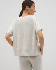 Soma / Dolman Sweater Top HEATHER CRYSTAL