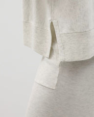 Soma / Dolman Sweater Top HEATHER CRYSTAL