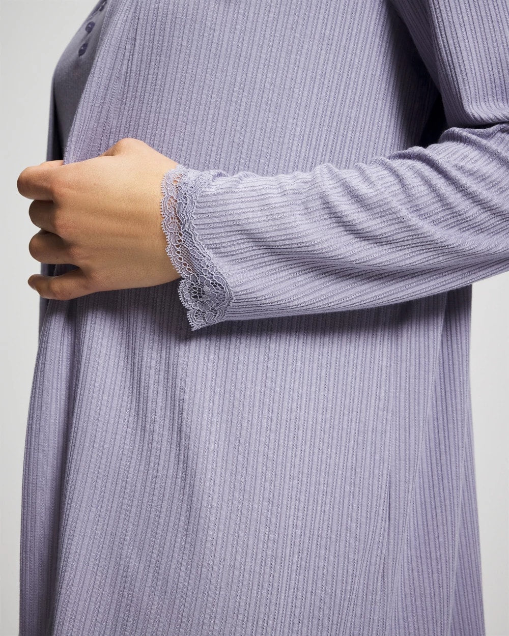 Soma / Pointelle Pajama Cardi LAVENDER CLOUD