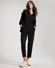 Soma / Modern Modal Quarter Zip Sweatshirt BLACK