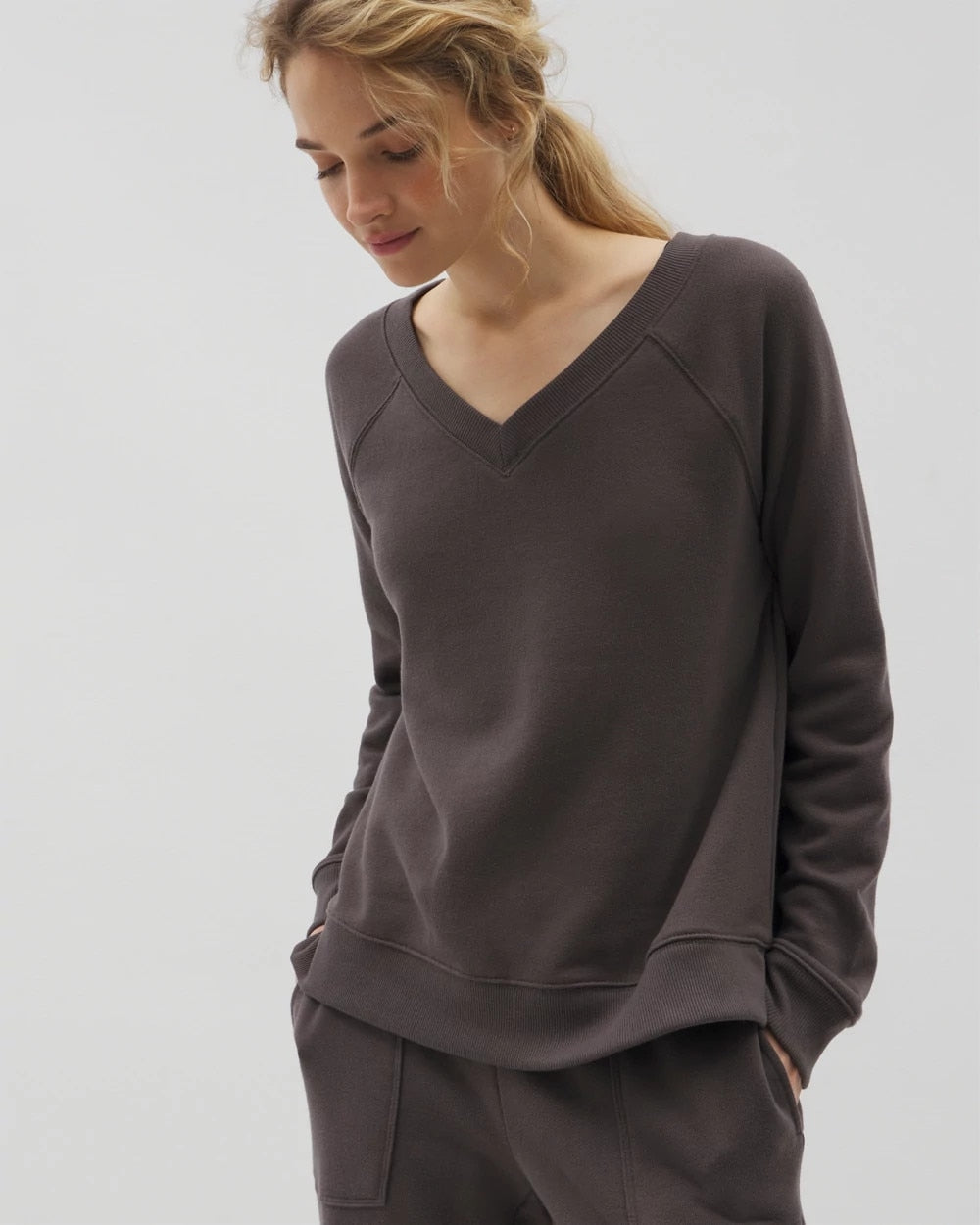 Soma / V-Neck Sweatshirt GALAXY GRAY