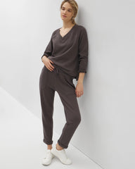 Soma / V-Neck Sweatshirt GALAXY GRAY