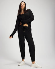 Soma / Ultrasoft Fleece Joggers BLACK