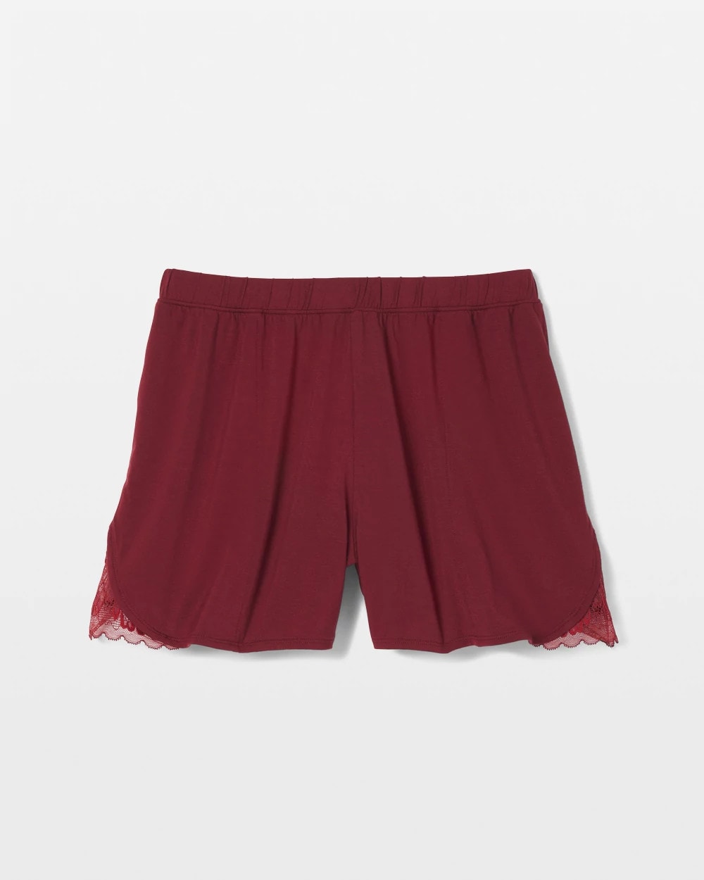 Soma / Lace Trim Pajama Shorts VERMILLION
