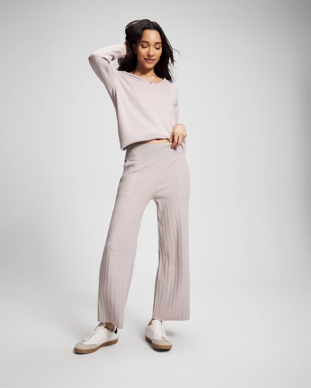 Soma / Premier Knit Rib Straight Leg Pant GRAY GLASS