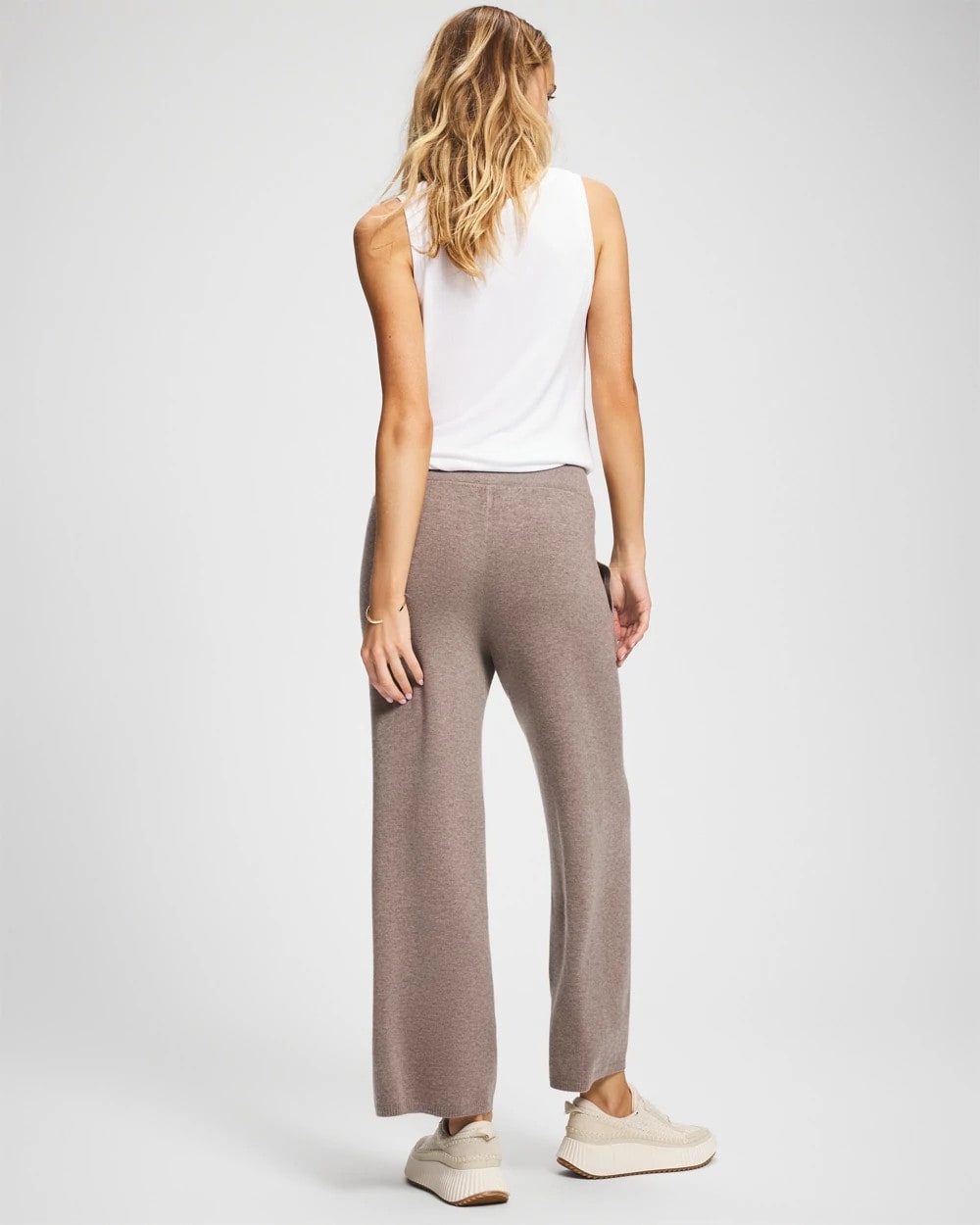 Soma / Premier Knit Sweater Wide Leg Pant HEATHER FAWN