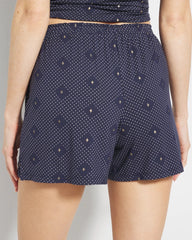 Soma / Pajama Shorts SHINE ON DOT NAVY