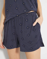 Soma / Pajama Shorts SHINE ON DOT NAVY