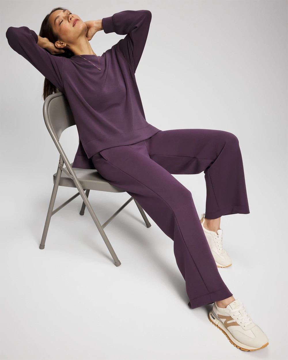 Soma / Modern Modal Straight Leg Pant PLUM PERFECT