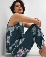 Soma / Lace Trim Pajama Cami HAVEN BOTANICAL DARK SEA