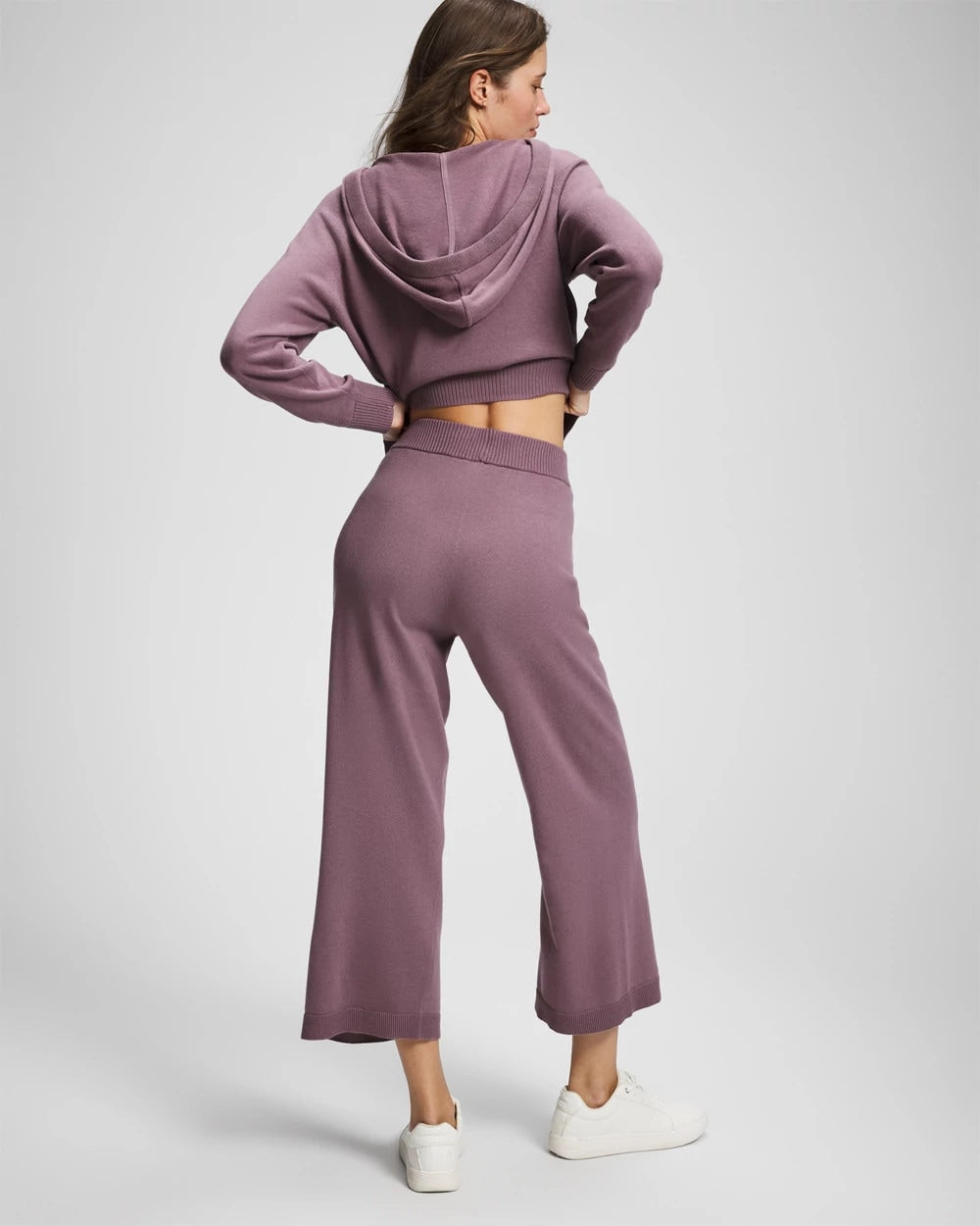 Soma / Cotton Sweater Crop Pant PURPLE FLINT