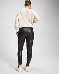 Soma / High Waist Faux Leather Legging BLACK