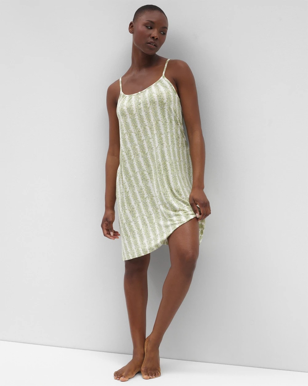 Soma / Cool Nights Chemise CHILL STRIPE CHAMPAGNE