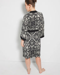 Soma / Short Robe AMAZONIA TILE BLACK