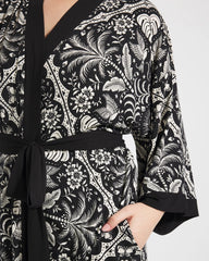 Soma / Short Robe AMAZONIA TILE BLACK