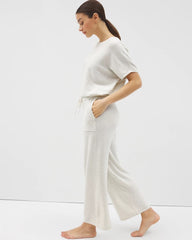 Soma / Sweater Wide-Leg Crop Pant HEATHER CRYSTAL