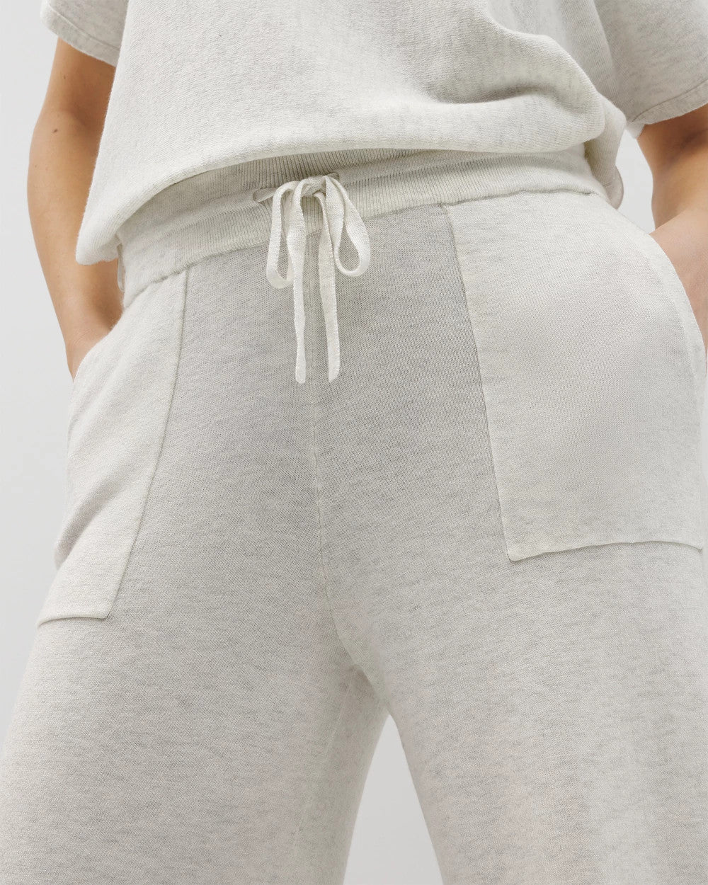 Soma / Sweater Wide-Leg Crop Pant HEATHER CRYSTAL