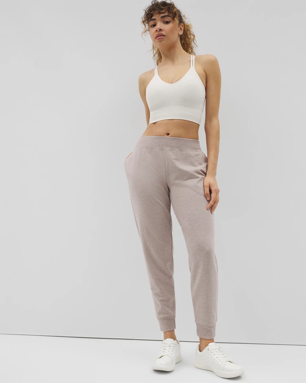 Soma / Essential Terry Jogger HEATHER MINK