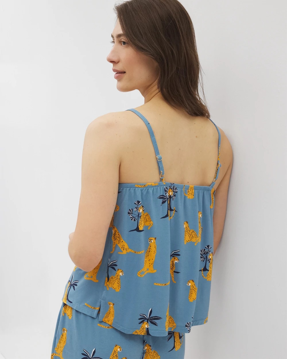 Soma / Smocked Pajama Cami FELINE FUN BLUE HEAVEN