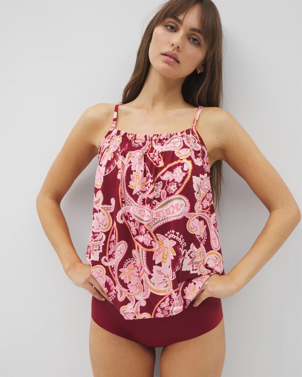 Soma / Smocked Pajama Cami KASHMIR PAISLEY KISS