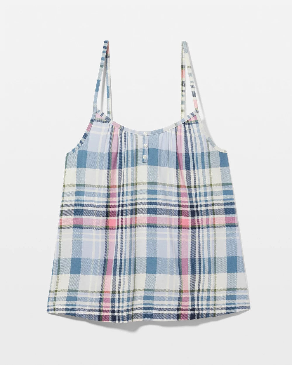 Soma / Cool Nights Pajama Cami VILLA PLAID OCEAN AIR