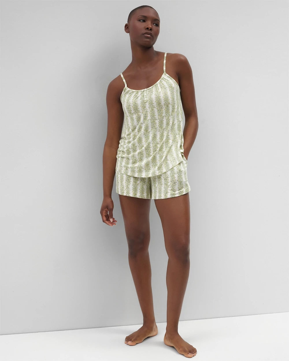 Soma / Cool Nights Pajama Cami CHILL STRIPE CHAMPAGNE