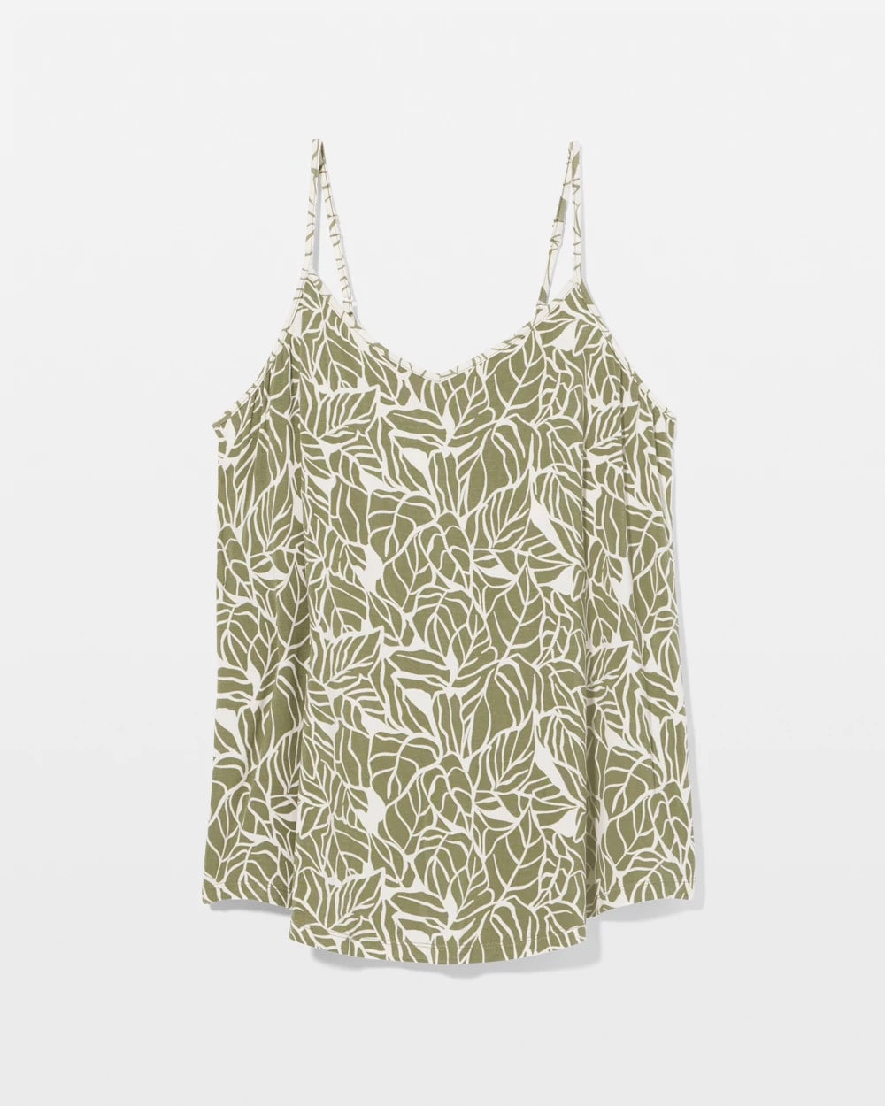 Soma / V-Neck Pajama Cami PALMTASTIC VETIVER/CHAMP