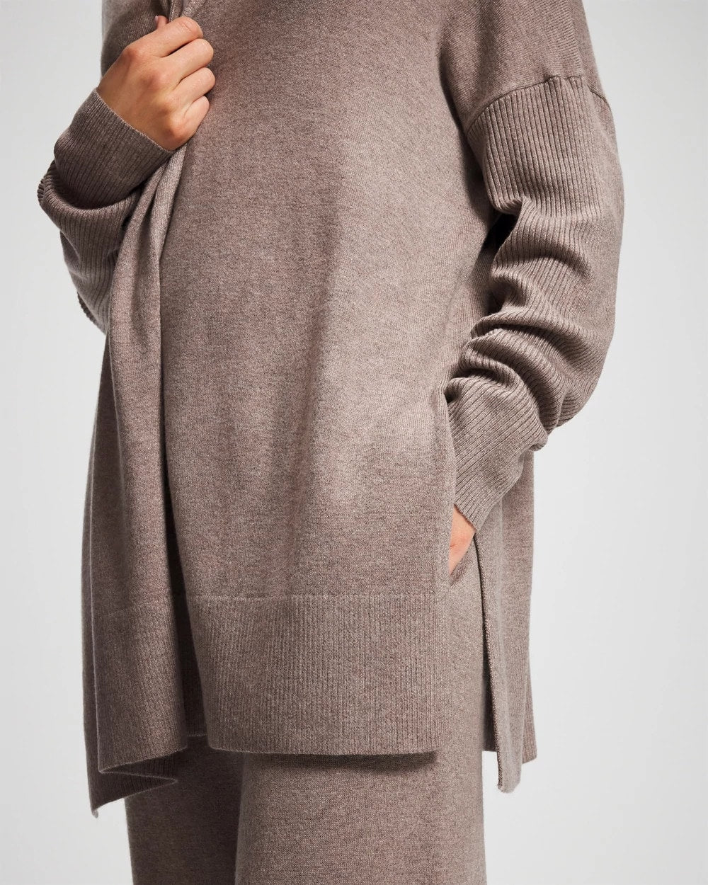 Soma / Premier Knit Sweater Wrap HEATHER FAWN