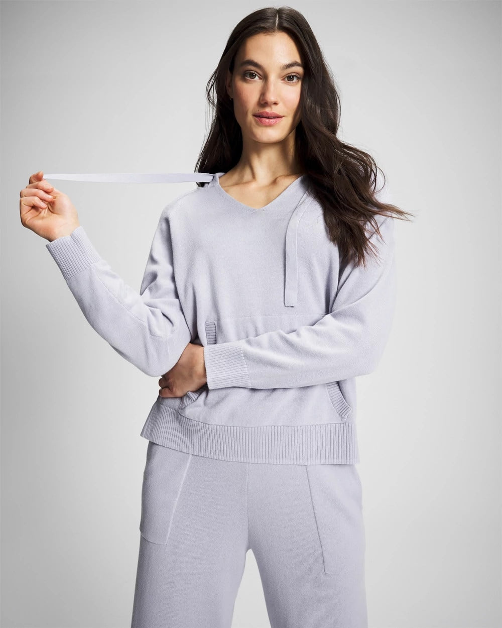 Soma / Cotton Sweater Hoodie MOONSTONE