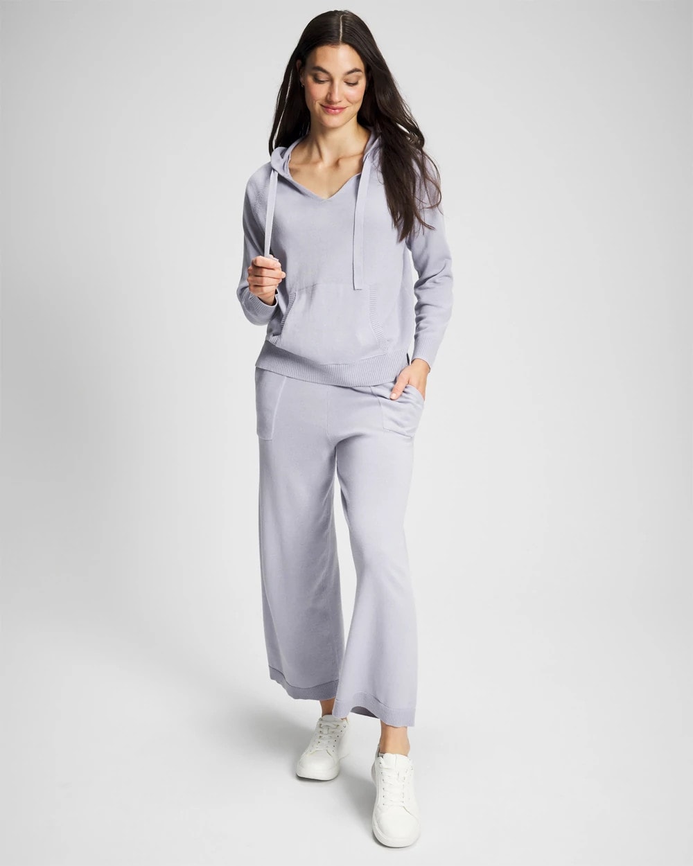 Soma / Cotton Sweater Hoodie MOONSTONE