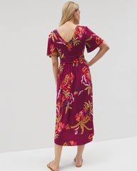Soma / Pamilla Midi Bra Dress SUNRISE FLORA RED BEAUTY