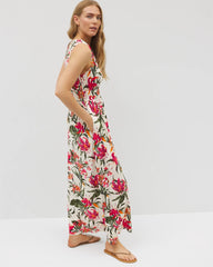 Soma / Riviera Surplice Maxi Bra Dress LE TIGRE TROPIC PARCHMENT