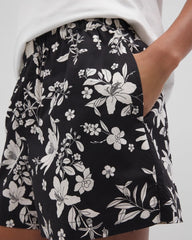 Soma / Pajama Shorts PLUMERIA DREAM BLACK
