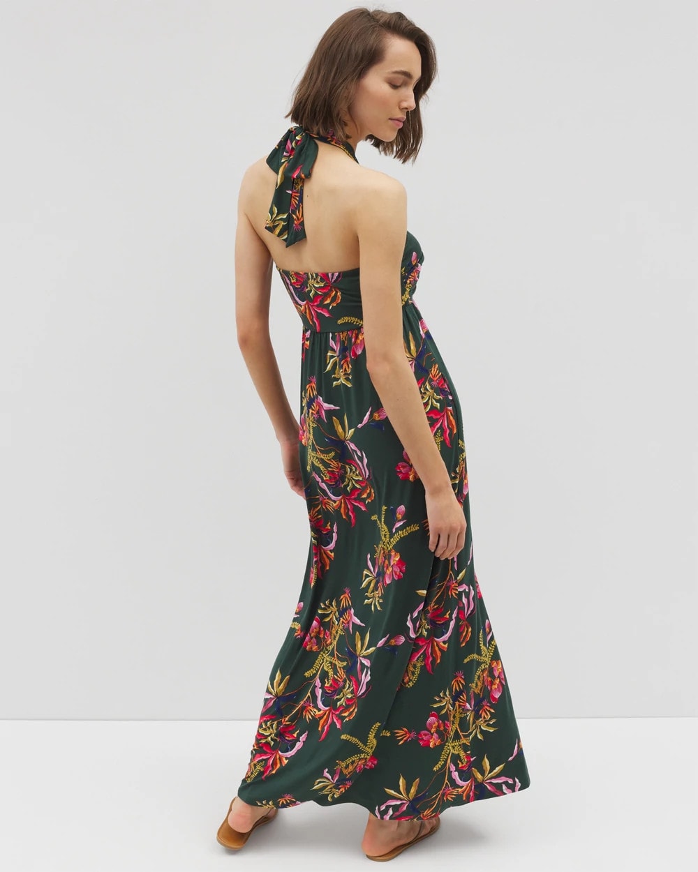 Soma / Retreat Maxi Bra Dress SUNRISE FLORA M EMERALD