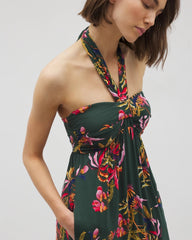 Soma / Retreat Maxi Bra Dress SUNRISE FLORA M EMERALD
