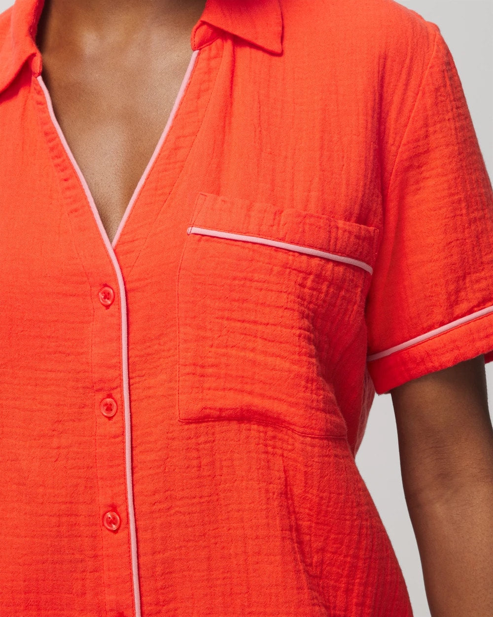 Soma / Short-Sleeve Pajama Top ISLAND GUAVA