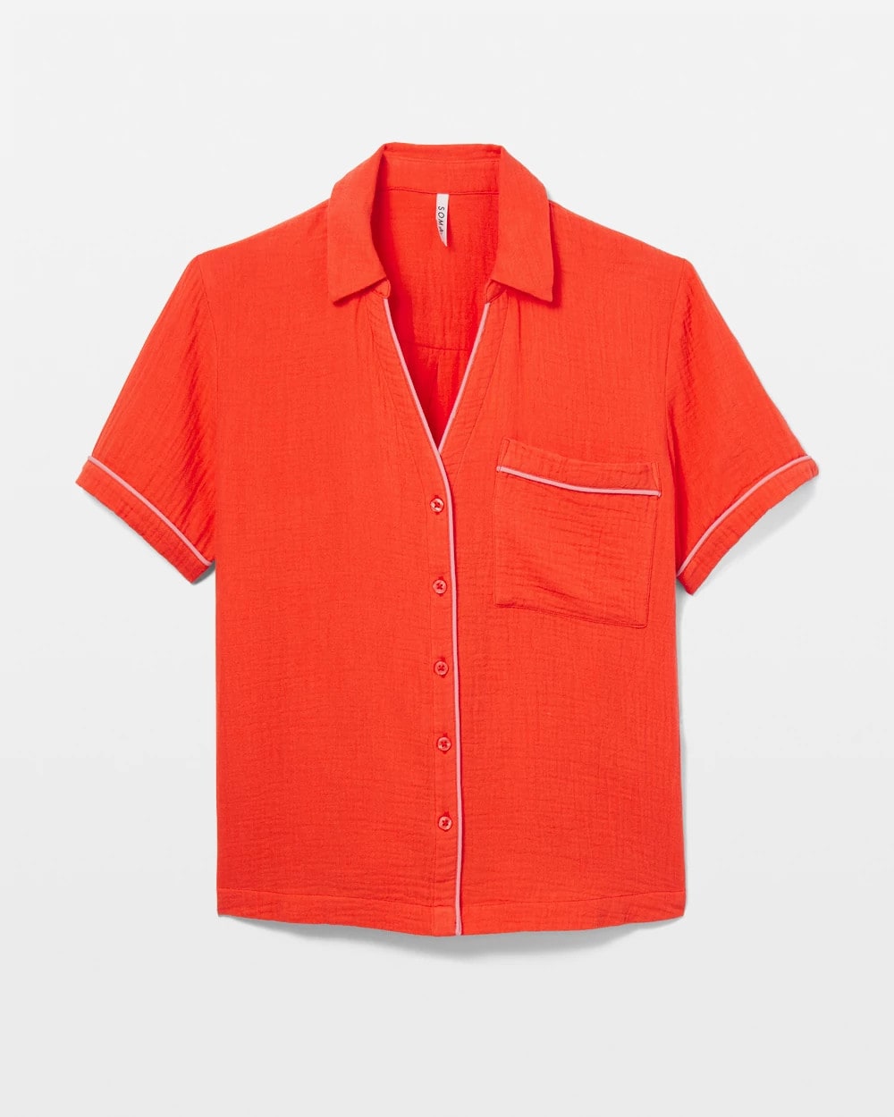 Soma / Short-Sleeve Pajama Top ISLAND GUAVA