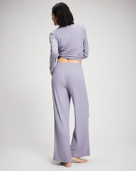 Soma / Pointelle Wide Leg Pajama Pant LAVENDER CLOUD