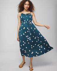 Soma / Pleated Tie Midi Bra Dress BELLE DOT DARK HARBOUR