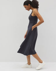 Soma / Lounge Square Neck Midi Dress POLAR NIGHT