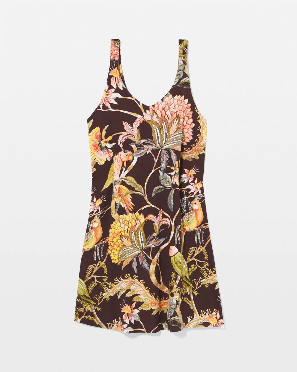 Soma / Shirred Strap Chemise PARROT-DISO PLUME G PLUM