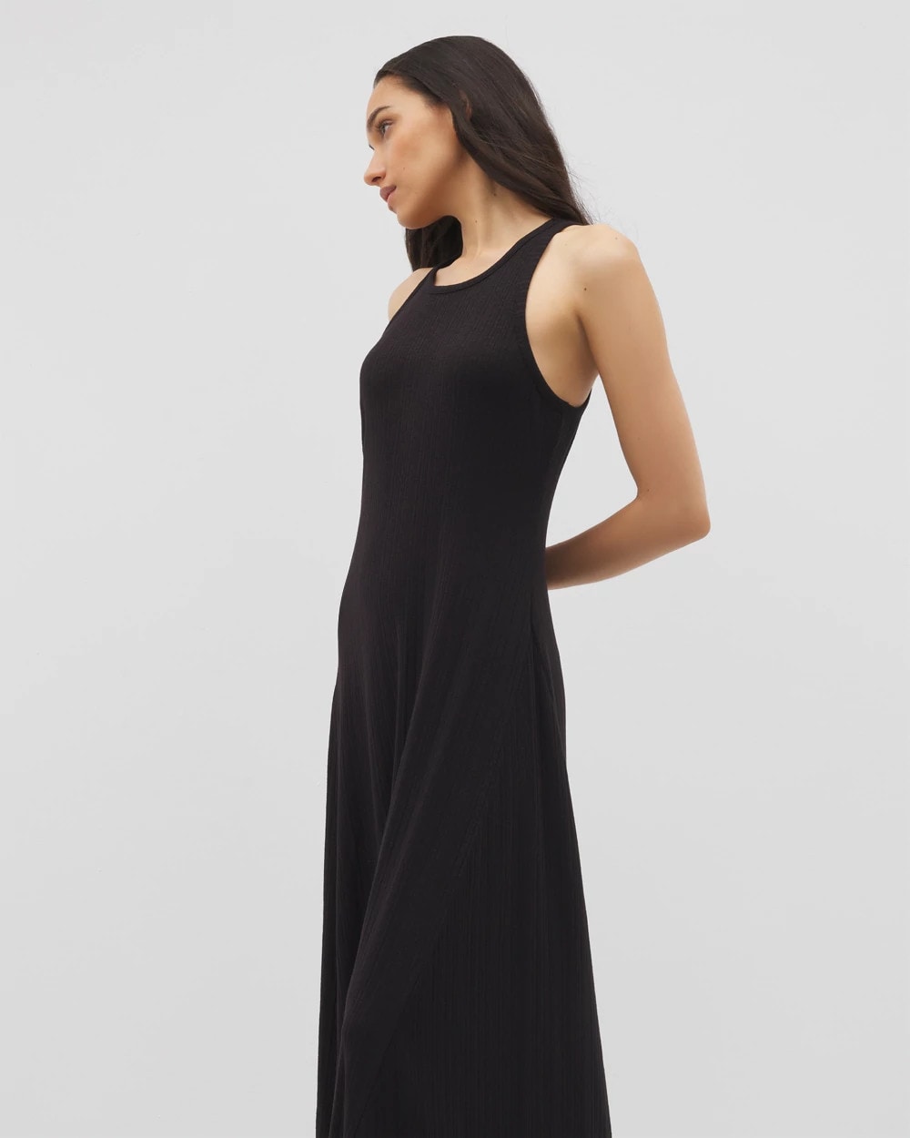 Soma / High-Neck Lounge Dress BLACK