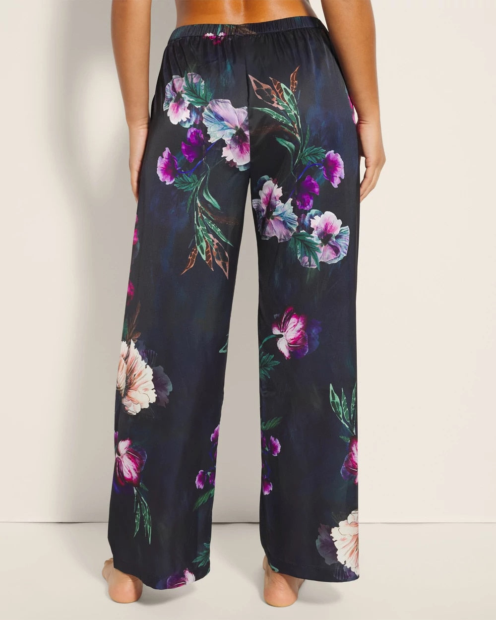 Soma / Printed Pajama Pants FLEUR EVER DRAMA NAVY