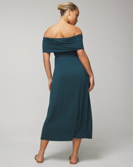 Soma / Off-The-Shoulder Midi Bra Dress DARK HARBOUR