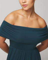 Soma / Off-The-Shoulder Midi Bra Dress DARK HARBOUR