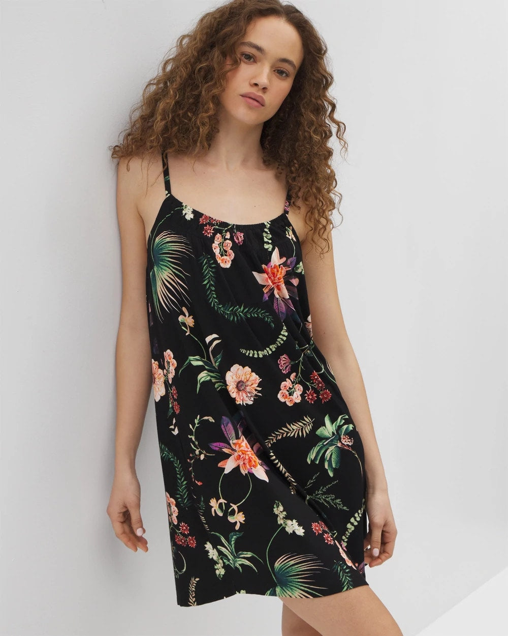 Soma / Chemise PARADISE PLUMES BLACK
