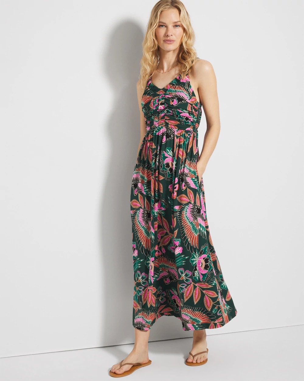 Soma / Midi Bra Dress PARROT-ISE LUSH EMERALD